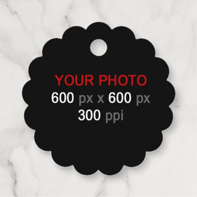 Persönliche Kreation Geschenkanhänger (Rückseite)