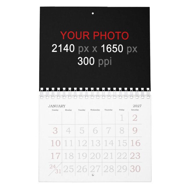 Persönliche Kreation Kalender (Jan 2027)