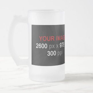 Persönliche Kreation Mattglas Bierglas
