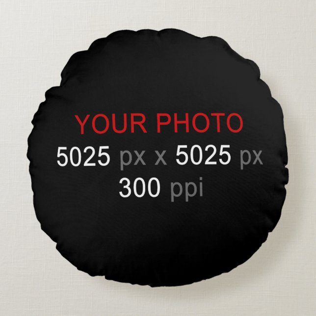 Persönliche Kreation Rundes Kissen (Vorderseite)