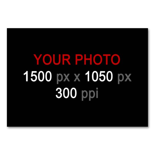 Persönliche Kreation Tischnummer (Vorderseite)