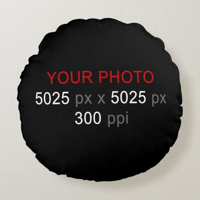 Persönliche Kreationen Foto Rundwirbelkissen Rundes Kissen (Vorderseite)