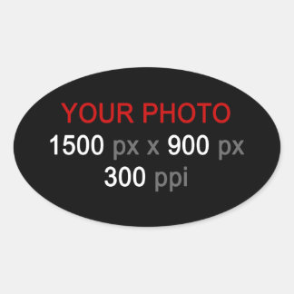 Persönliche Kreationen Ovaler Aufkleber