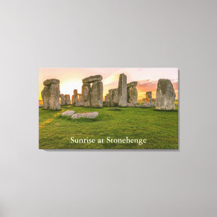 Persönliche Legendäre Stonehenge bei Sonnenaufgang Leinwanddruck