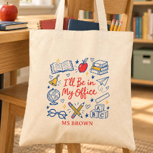 Persönliche Lehrkraft Ich bin in meinem Büro Tragetasche