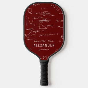 Persönliche Mathematik-Gleichungen in Bordeaux Pickleball Schläger