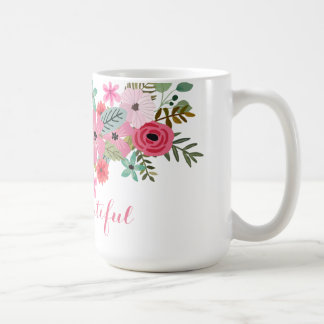 Persönliche Mug floral moderne Hallo Schöne Kaffeetasse