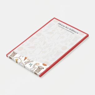 Persönliche Nachricht von Basketballtrainer Spiele Post-it Klebezettel