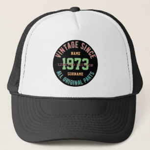 PERSÖNLICHE NAME GEBURTSTAG JAHR VINTAGE GESCHENKE TRUCKERKAPPE