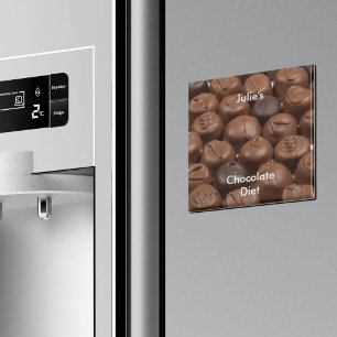 Persönliche Namensschokoladendiät Magnet