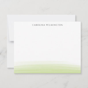 Persönliche Note-Karte für Preppy Light Green Wass Dankeskarte