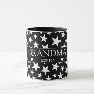Persönliche Oma-Decke mit Namen der Enkelkinder Tasse