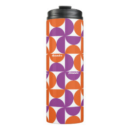 Persönliche Orange und Lila Mittelalter Moderne Thermosbecher