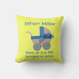 Persönliche Pfirsichblaue Babywanne Babydusche Kissen