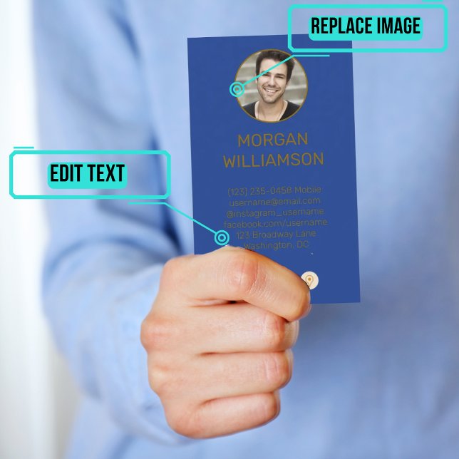 Persönliche Rufkarte für Paare Visitenkarte (This design has photos of each partner on opposite sides of the card. )