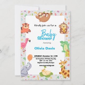 Persönliche Safari Baby Dusche Einladung