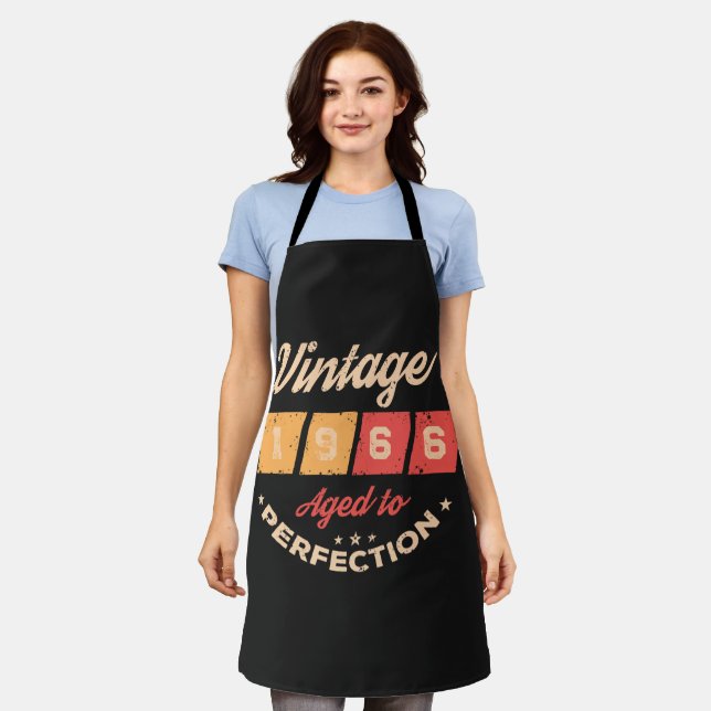 Persönliche sechzig Vintage 60. Geburtstagsfeier Schürze (Getragen)