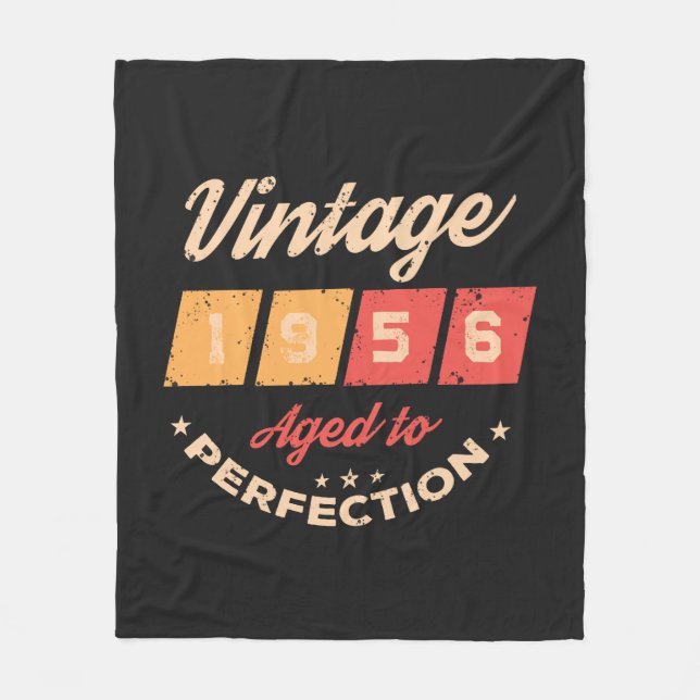 Persönliche siebzig Vintage 70. Geburtstagsfeier Fleecedecke (Vorderseite)