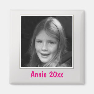 Persönliche Silber Gruß für benutzerdefiniertes Fo Magnet