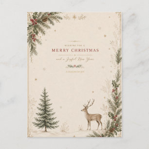 Persönliche skandinavische Weihnachtsfeiertage Feiertagspostkarte