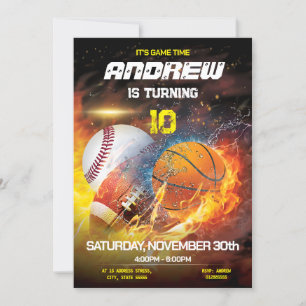 Persönliche Sportveranstaltungen - Gedruckte Einla Einladung