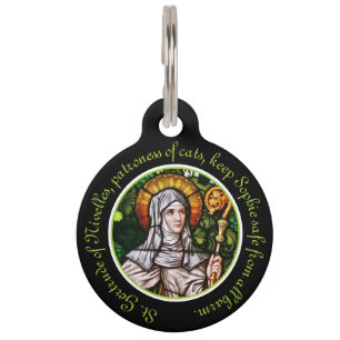 Persönliche St. Gertrud von Nivelles Haustiermarke