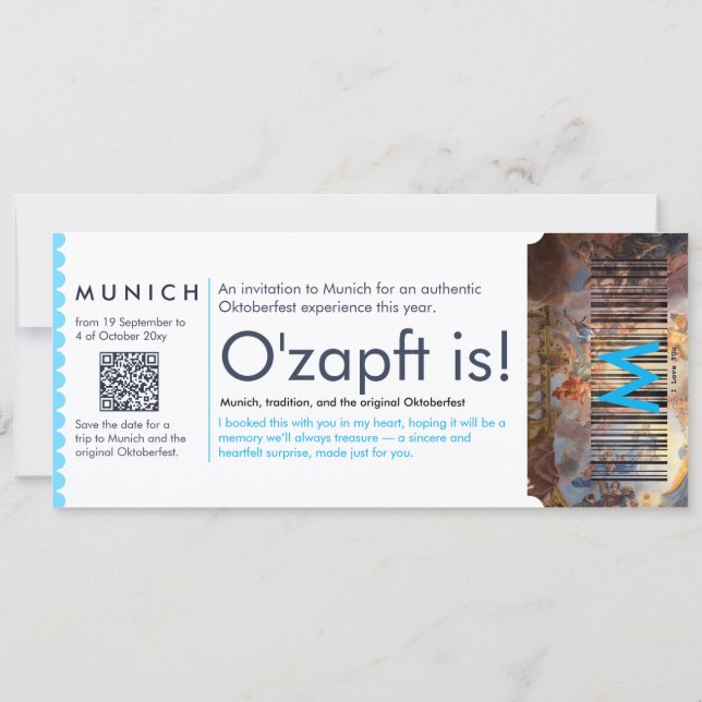 Persönliche Ticket-Einladung Oktoberfest München  (Rückseite)