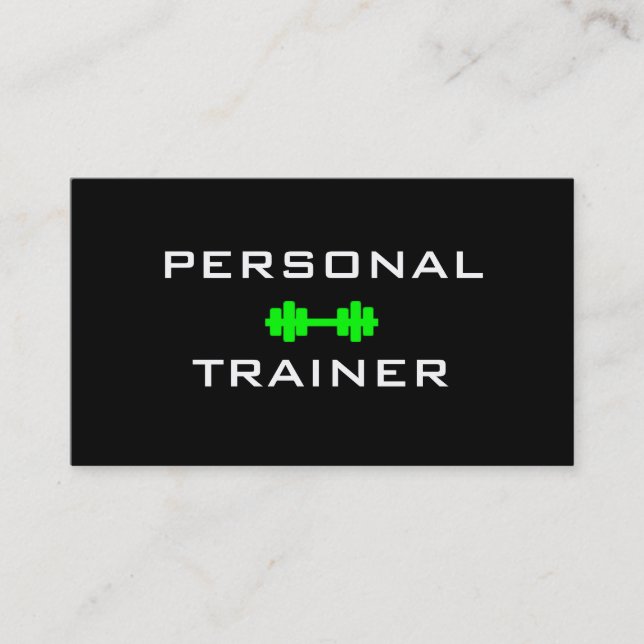 Persönliche Trainer Dumbell Visitenkarte (Vorderseite)