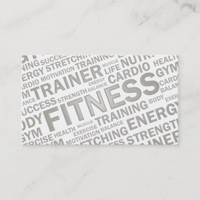 Persönliche Trainer-u. Fitness-Geschäfts-Karte Visitenkarte (Vorderseite)