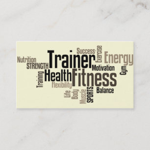 Persönliche Trainer-Visitenkarte Visitenkarte