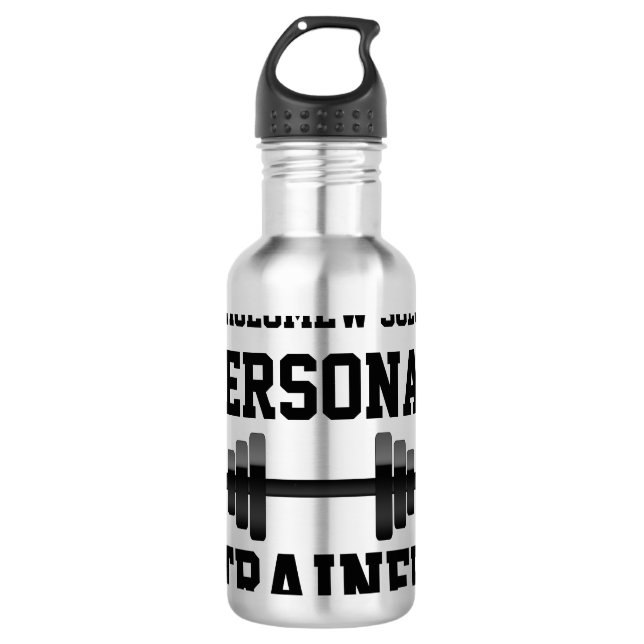 Persönliche Trainer-Wasser-Flasche, Trinkflasche (Vorderseite)