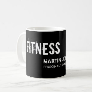 Persönliche Trainermarke für moderne Fitness Kaffeetasse