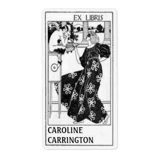 Persönliche Vintage-Exlibris-Etiketten