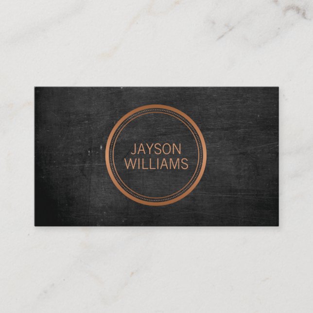 Persönliche Visitenkarte für den Vintagen Kupferkr (Vorderseite)