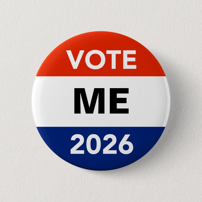 Persönliche Wahlkampf-Kampagne für die Midterm-Wah Button (Vorderseite)