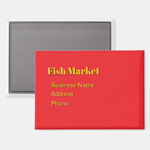 Persönliche Werbung für den Fischmarkt fördern Magnet