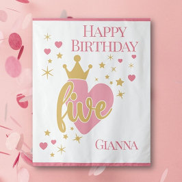 Persönlicher 5. Geburtstag Wandteppich