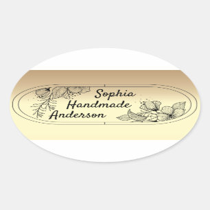 Persönlicher Aufkleber für handgefertigte Meister