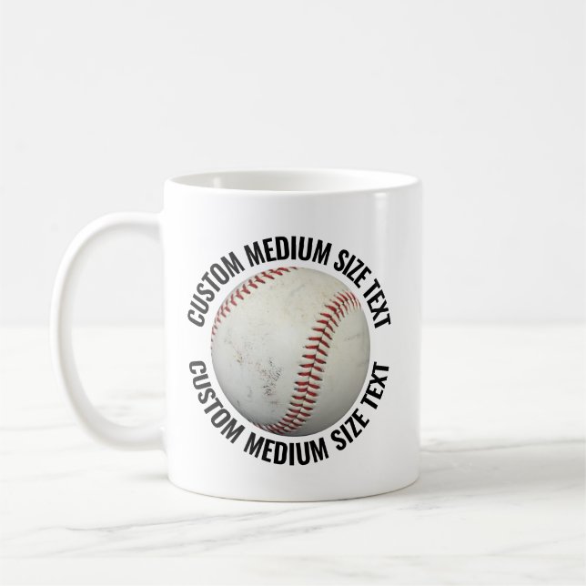 Persönlicher Baseballbecher 330ml in mittlerer Grö Kaffeetasse (Links)