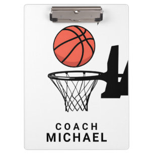 Persönlicher Basketball-Trainer Klemmbrett