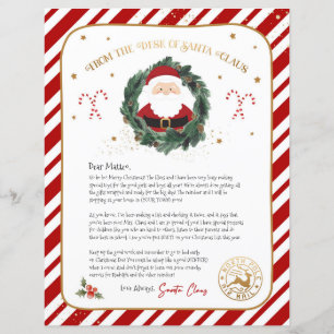 Persönlicher Brief von Santa