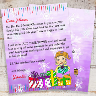 Persönlicher Brief von Santa Claus