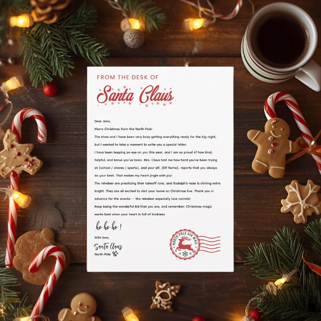 Persönlicher Brief von Santa Claus | Nordpol  Einladung (Von Creator hochgeladen)