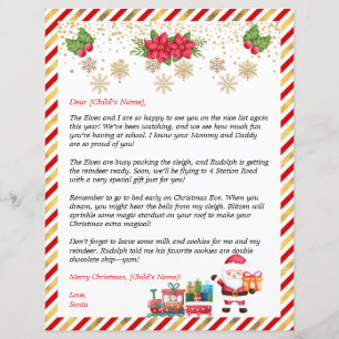 Persönlicher Brief von Santa für Kinder-Geschenke