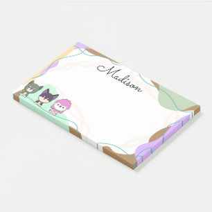 Persönlicher Cartoon-Hund Post-it Klebezettel