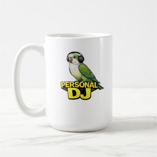 Persönlicher DJ Quaker Papagei Kaffeetasse