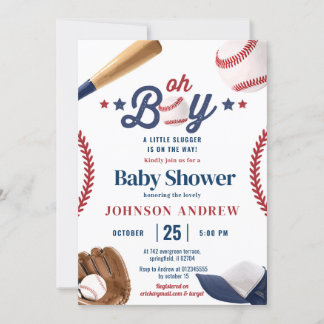 Persönlicher einfacher Baseball-Kleinigkeit unterw Einladung