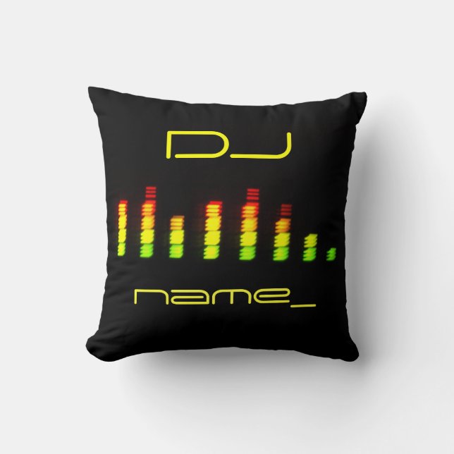 Persönlicher Entzerrer DJ Kissen (Vorderseite)
