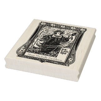 Persönlicher Ex-Libris-Stempel Vintage Chic Gummistempel