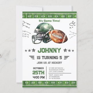 Persönlicher Fußball Geburtstag Einladung